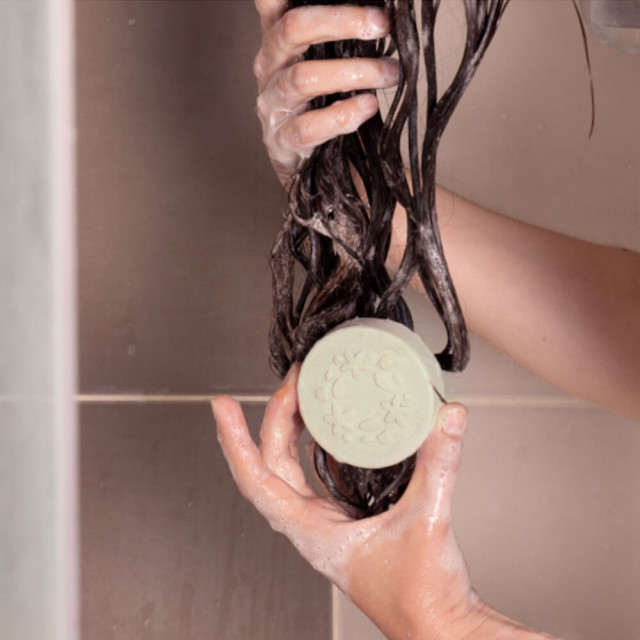 Shampoing Solide à l'argile blanche et verte | Cheveux Normaux