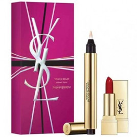 Touche Éclat All Lights On Me | Coffret stylo illuminateur et rouge à lèvres Pur Couture