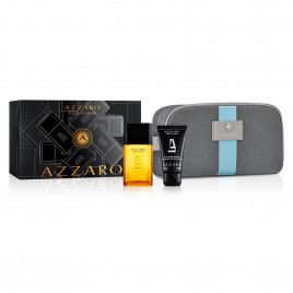 Azzaro Pour Homme | Coffret Eau de Toilette avec son Shampoing et sa Trousse de Toilette