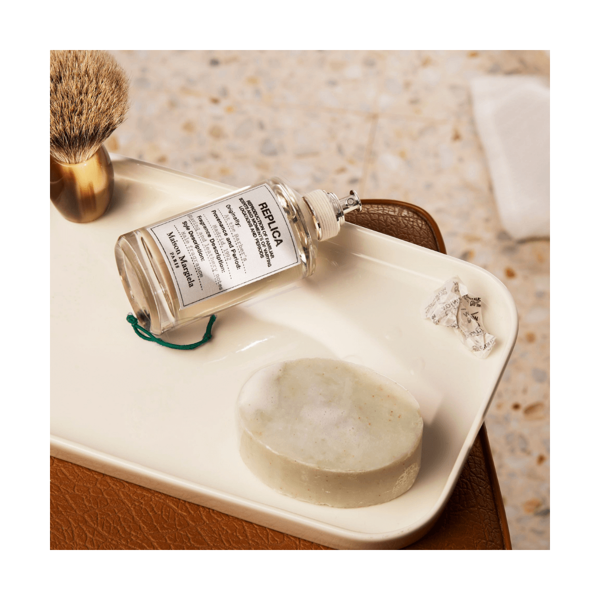 Maison martin margiela at the barbers shop