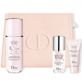 Capture Totale Dreamskin | Coffret Le rituel anti-âge global - Soin fluide, masque visage, sérum et trousse