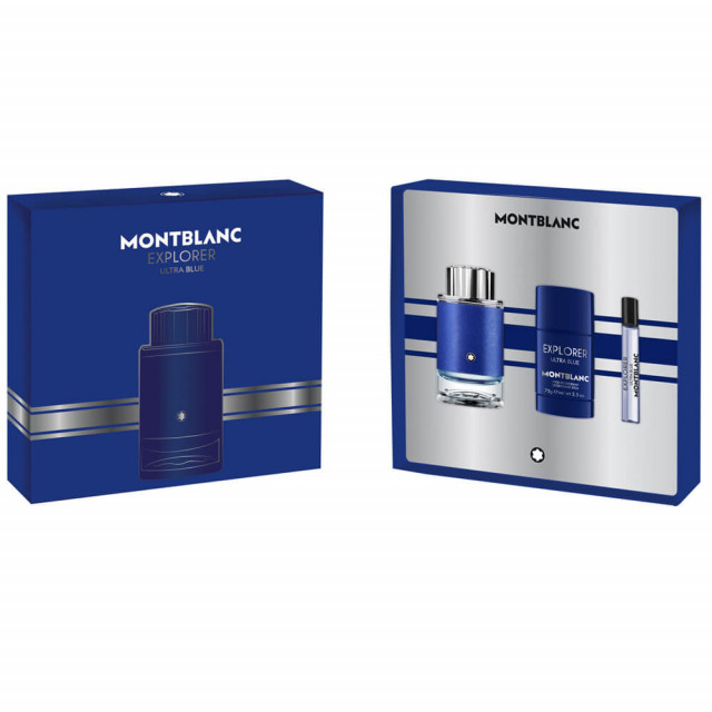 Explorer Ultra Blue | Coffret Eau de Parfum, vaporisateur de voyage et déodorant stick