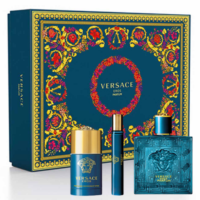 Eros | Coffret Parfum, vaporisateur de voyage et déodorant stick