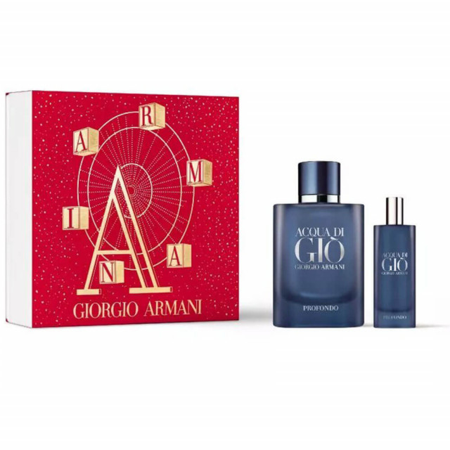 Acqua Di Gio Homme Profondo | Coffret Eau de Parfum avec son Vaporisateur de Voyage