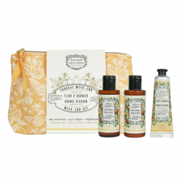 Trousse voyage Fleur d'Oranger | Gel douche, lait corps et crème mains