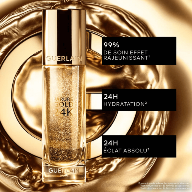 Parure Gold 24K | Base de Teint Perfectrice Concentré d’Éclat - Hydratation 24H