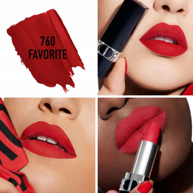 ROUGE DIOR | L'icône du maquillage Dior aux 4 finis couture, enrichi en soin floral