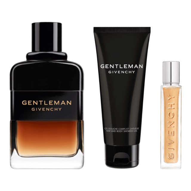 Gentleman Réserve Privée | Coffret Eau de Parfum avec son Vaporisateur de Voyage et son Gel Douche Gentleman Réserve Privée | Coffret Eau de Parfum avec son Vaporisateur de Voyage et son Gel Douche