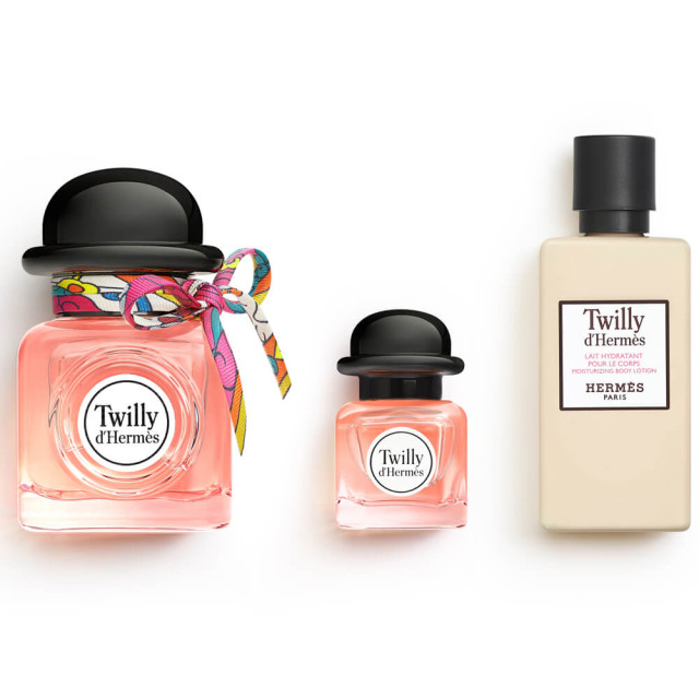 Twilly d'Hermès | Coffret Eau de Parfum avec son Lait Hydratant pour le Corps et sa Miniature