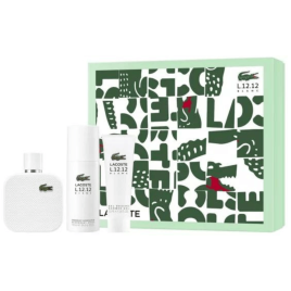 Eau de Lacoste L.12.12 Blanc | Coffret Eau de Toilette avec son Déodorant Spray et son Gel Douche