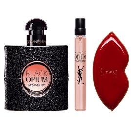 Black Opium  | Coffret Eau de Parfum avec son Vaporisateur de Sac et son Miroir
