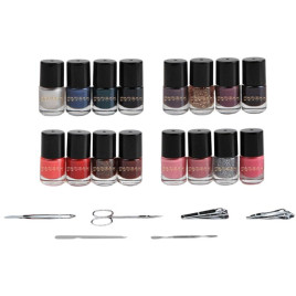 Nails box set | Coffret 16 vernis à ongles et accessoires