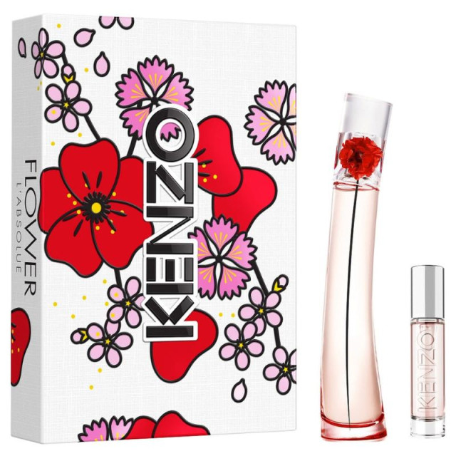 FLOWER BY KENZO L'ABSOLUE | Coffret Eau de Parfum et son vaporisateur de sac