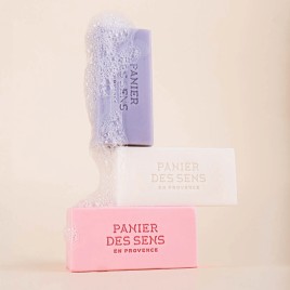 Coffret 3 savons solides parfumés | Savon extra-doux fleur de coton, bleu lavande, nectar de rose