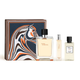 Terre d'Hermès | Coffret Eau de Toilette avec son vaporisateur de voyage et sa lotion après-rasage