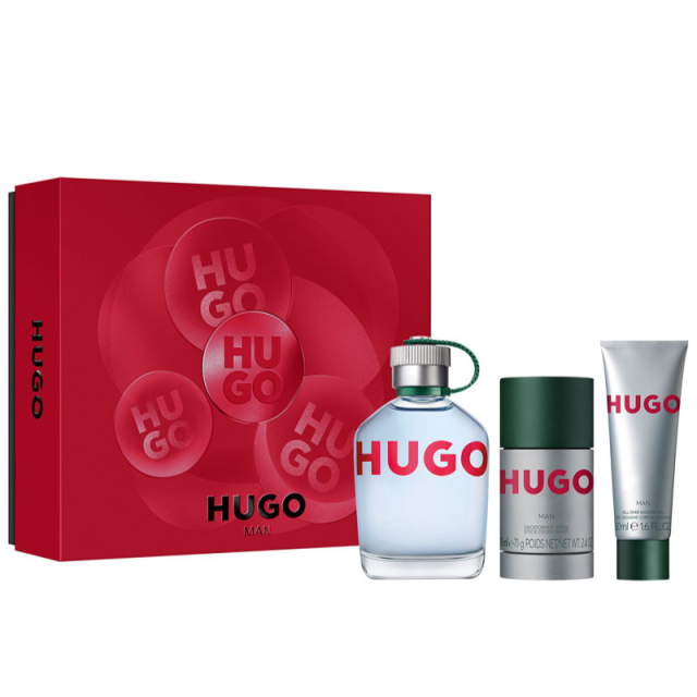 Hugo Man | Coffret Eau de Toilette, avec son déodorant stick et son gel douche Hugo Man | Coffret Eau de Toilette, avec son déodorant stick et son gel douche