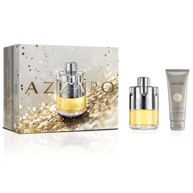 Azzaro Wanted | Coffret Eau de Toilette avec son vaporisateur de voyage et shampoing