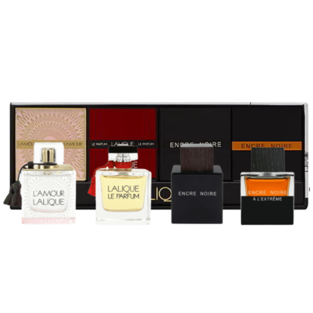 Miniatures Lalique | Coffret 4 Parfums Femme et Homme