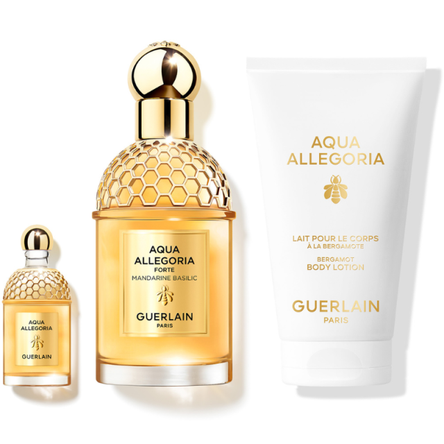 Aqua Allegoria | Coffret Mandarine Basilic Forte Eau de Parfum avec miniature et lait corps