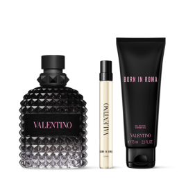 Born In Roma Uomo | Coffret Eau de Toilette, gel douche et vaporisateur de voyage
