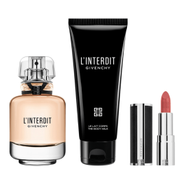 L'Interdit | Coffret Eau de Parfum, lait corps et rouge à lèvres