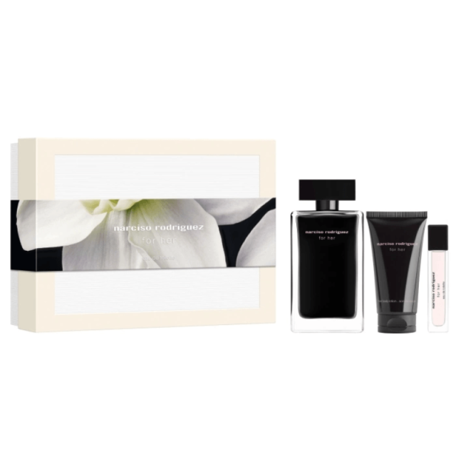 For Her | Coffret Eau de Toilette, vaporisateur de sac et lait corps