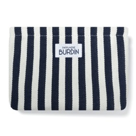 Trousse en toile rayée