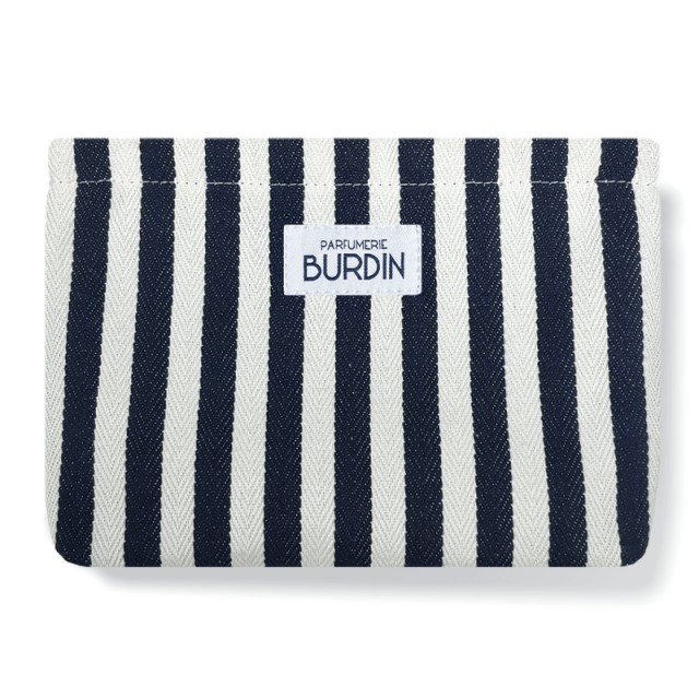 Trousse en toile rayée