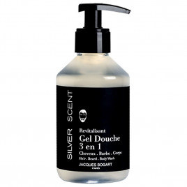 Silver Scent | Gel Douche 3 en 1 - Cheveux, Barbe, Corps