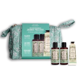 Jasmin Précieux |Trousse voyage avec gel douche, lait corps et crème mains