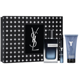Y pour Homme | Coffret Eau de Parfum, vaporisateur de voyage et gel douche