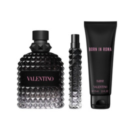 Born in Roma Uomo | Coffret Eau de Toilette avec vaporisateur de voyage et gel douche