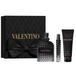 Born in Roma Uomo | Coffret Eau de Toilette avec vaporisateur de voyage et gel douche
