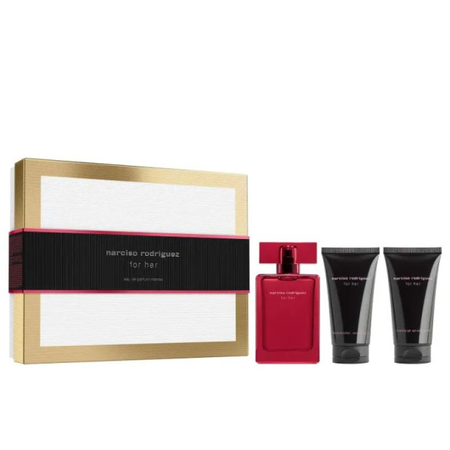 For Her | Coffret Eau de Parfum Intense, gel douche et lait corps