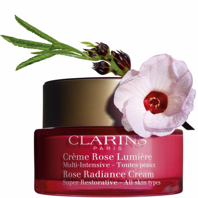Crème Rose Lumière - CLARINS|Multi-Intensive - Toutes Peaux Éclat Instantané, Lift, Densité