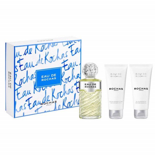 Eau de Rochas | Coffret Eau de Toilette 100 ml + Lait Parfumé pour le Corps 100 ml + Gel Douche Parfumé 100 ml