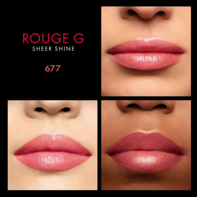 Rouge G de Guerlain | La Teinte de Rouge à Lèvres Sheer Shine, Voile Teinté Brillant