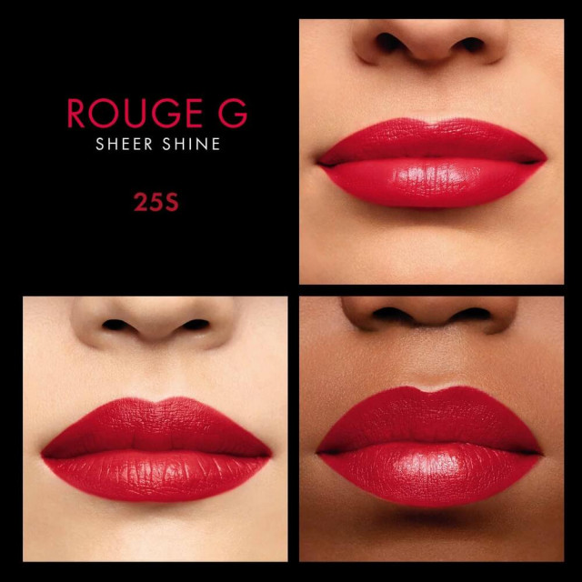 Rouge G de Guerlain | La Teinte de Rouge à Lèvres Sheer Shine, Voile Teinté Brillant