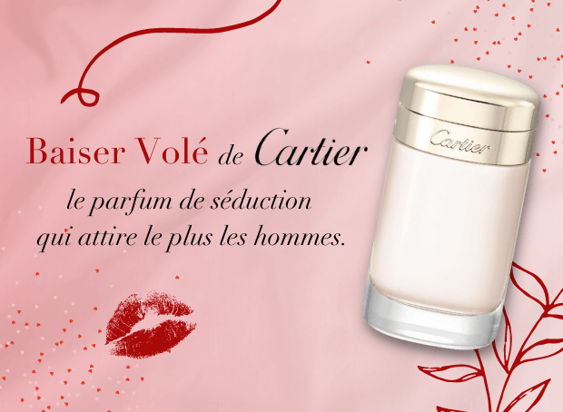 Baiser Volé de Cartier, le parfum de séduction qui attire le plus les hommes