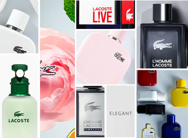 Parfum LACOSTE, pour Homme sportif et distingué